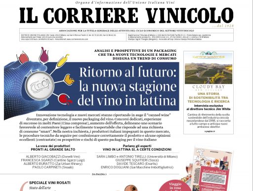Il Corriere Vinicolo magazine in edicola